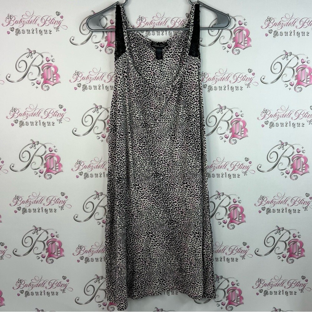 Reue rife dress stretchy soft Elegant Black pink White Leopard Print Camisole